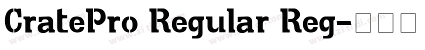CratePro Regular Reg字体转换